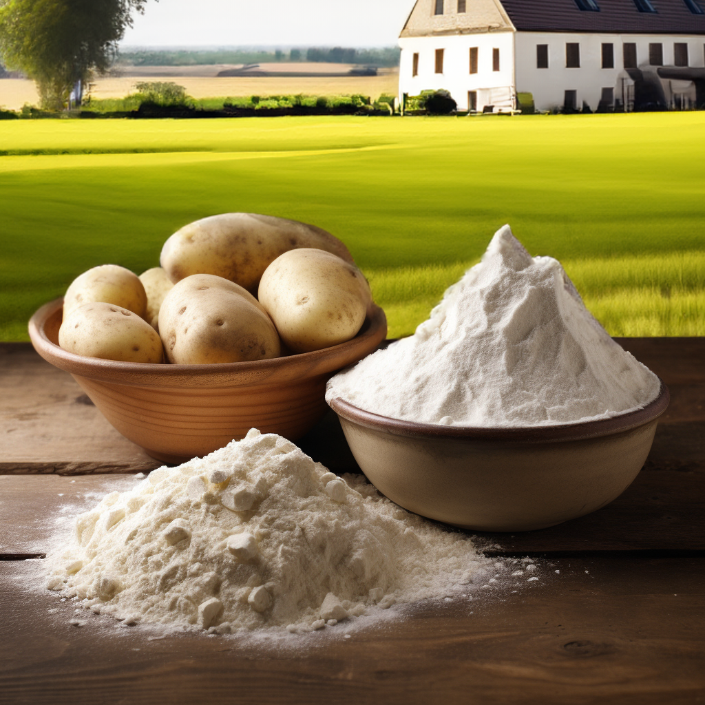 An image that shows Potato Starch and Potato Flour